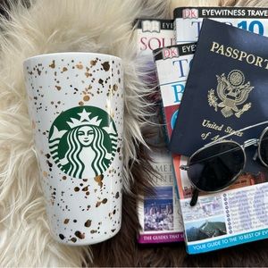 STARBUCKS 2019 “Holiday Confetti” 12 oz. Ceramic Travel Mug Tumbler with Lid